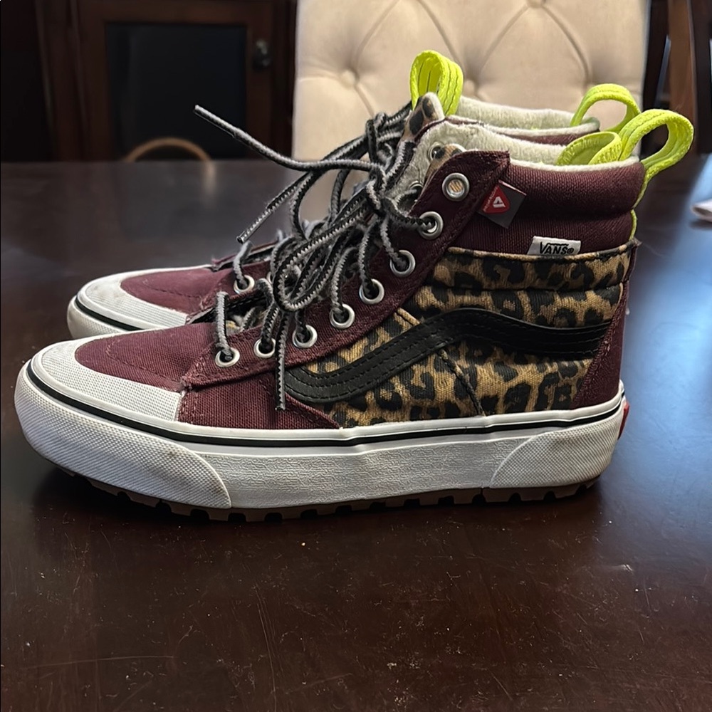 Vans Custom Made Leopard High-Top Sneakers women’s 6.5, men’s 5.0 - Picture 3 of 9